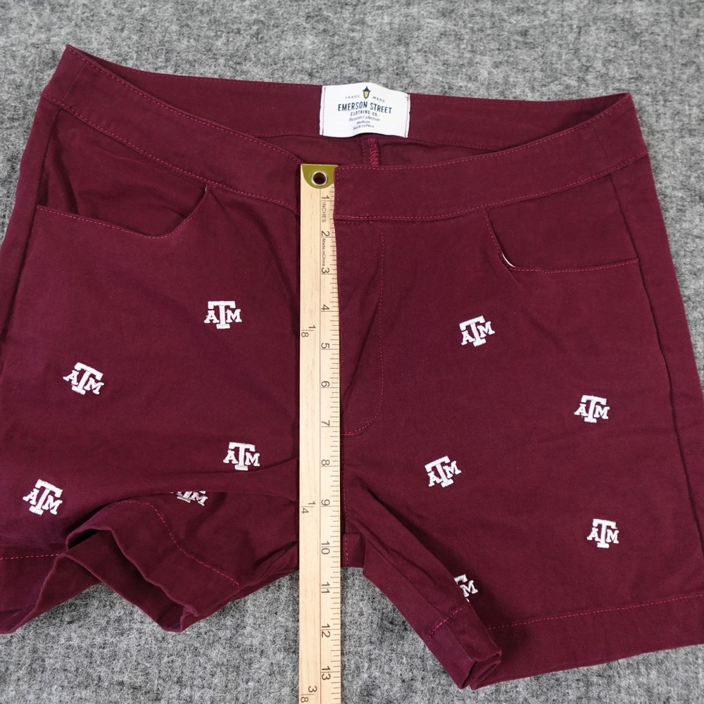 Emerson Street Texas A&M Aggies Shorts Womens‎ Medium Maroon Embroidered Logo - Picture 6 of 9